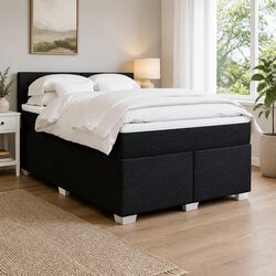 Elegant Double Box Spring Bed with Pocket Spring Mattress