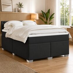 Elegant Queen Box Spring Bed with Pocket Sprung Mattress