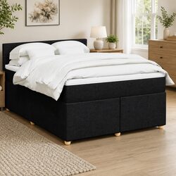 Cozy Queen Box Spring Bed with Pocket Spring Mattress