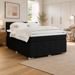 Comfortable Double Box Spring Bed with Pocket Mattress