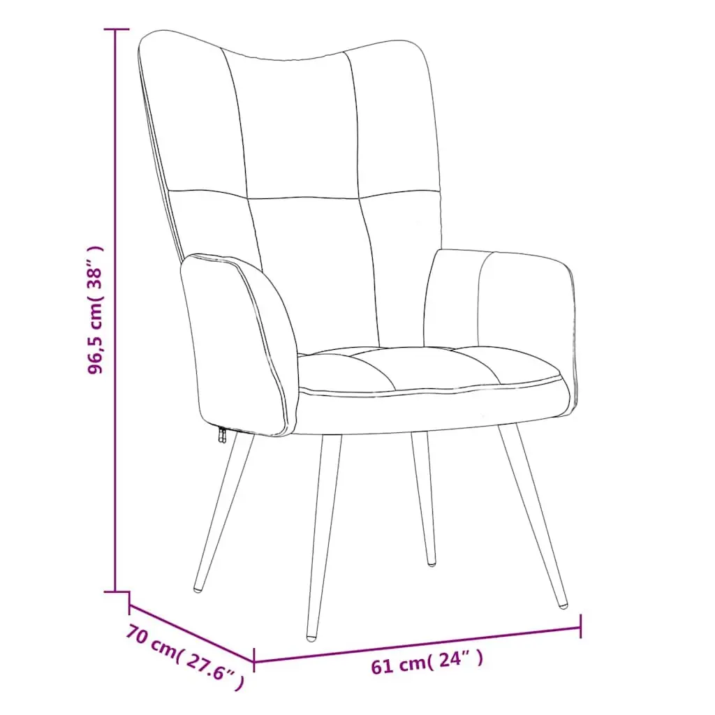 Velvet Armchair Mustard Yellow with Stool Modern Relaxing Lounge Accent Seat