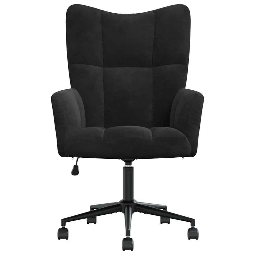 Black Velvet Adjustable Height Relaxing Chair
