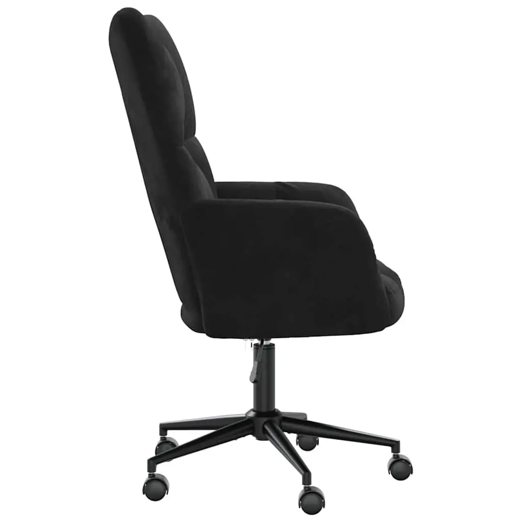 Black Velvet Adjustable Height Relaxing Chair