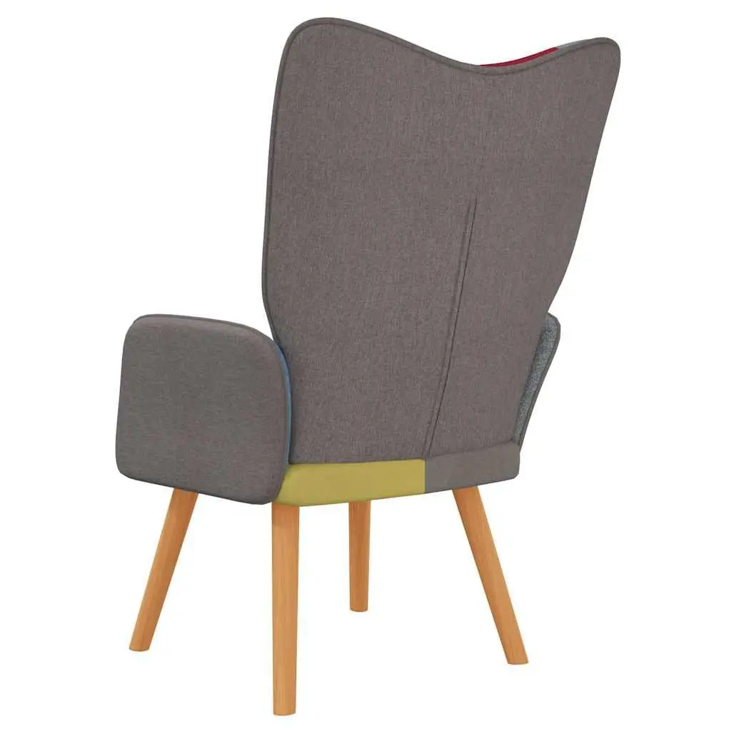 Multicolour Patchwork Lounge Armchair