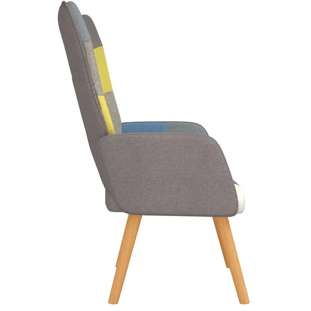 Multicolour Patchwork Lounge Armchair