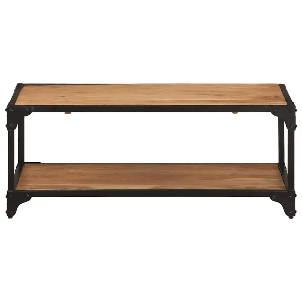 Vintage Solid Acacia Wood Coffee Table for Living Rooms