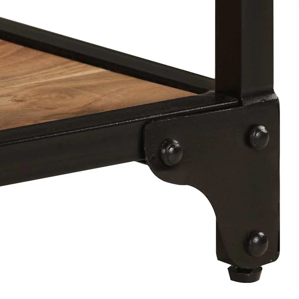 Vintage Solid Acacia Wood Coffee Table for Living Rooms