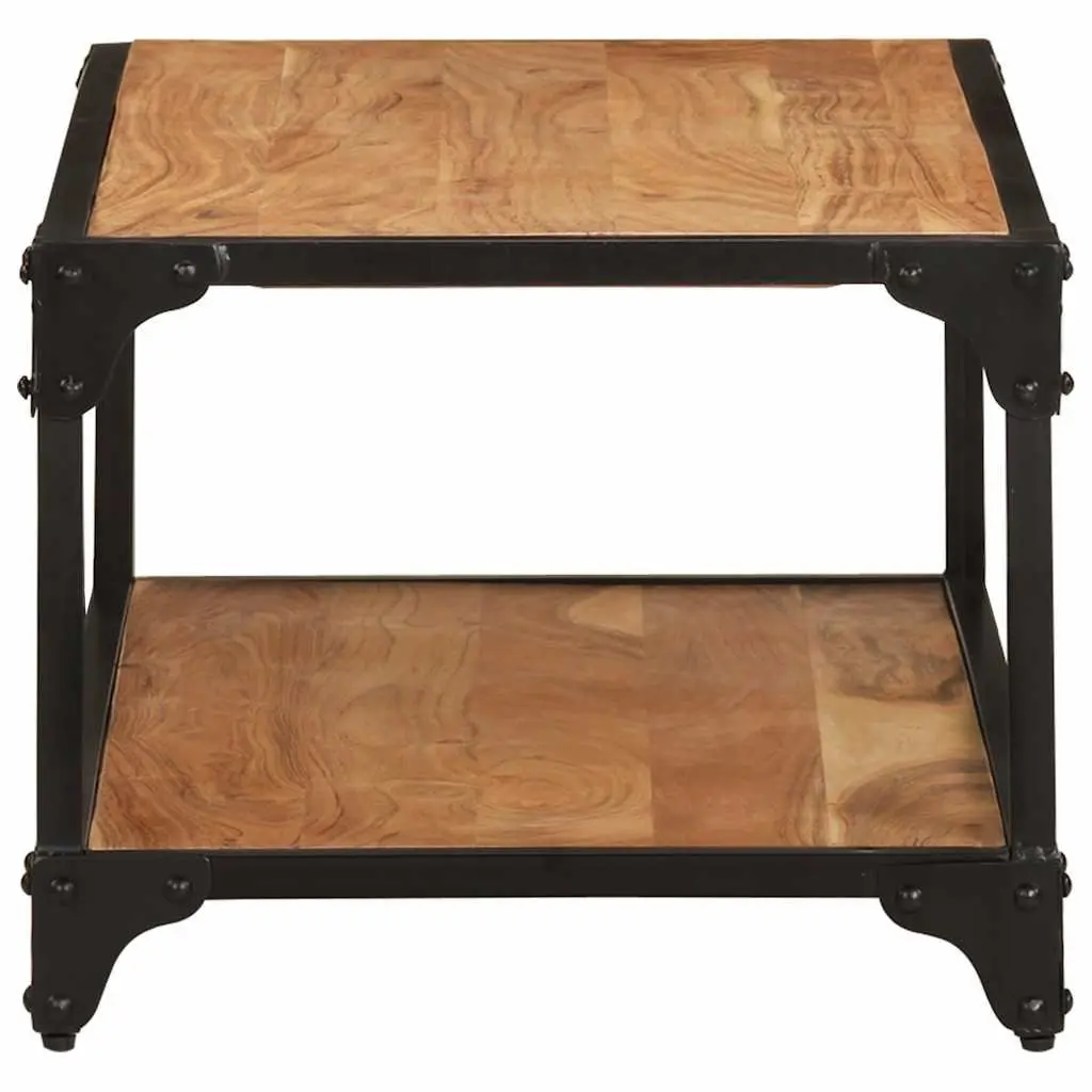 Vintage Solid Acacia Wood Coffee Table for Living Rooms