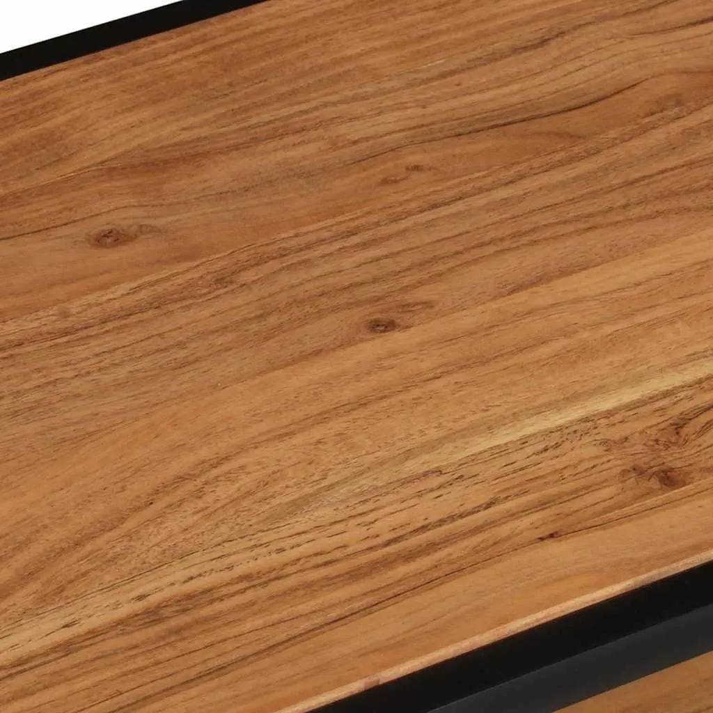 Vintage Solid Acacia Wood Coffee Table for Living Rooms