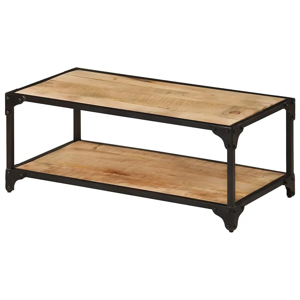 Coffee Table 90x45x35cm Solid Mango Wood Living Room Accent Furniture Brown