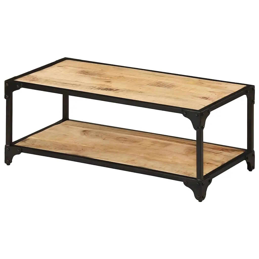 Coffee Table 90x45x35cm Solid Mango Wood Living Room Accent Furniture Brown