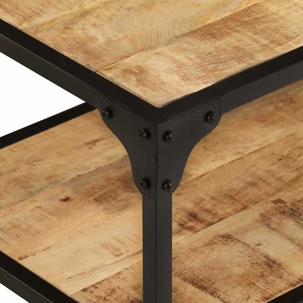 Coffee Table 90x45x35cm Solid Mango Wood Living Room Accent Furniture Brown