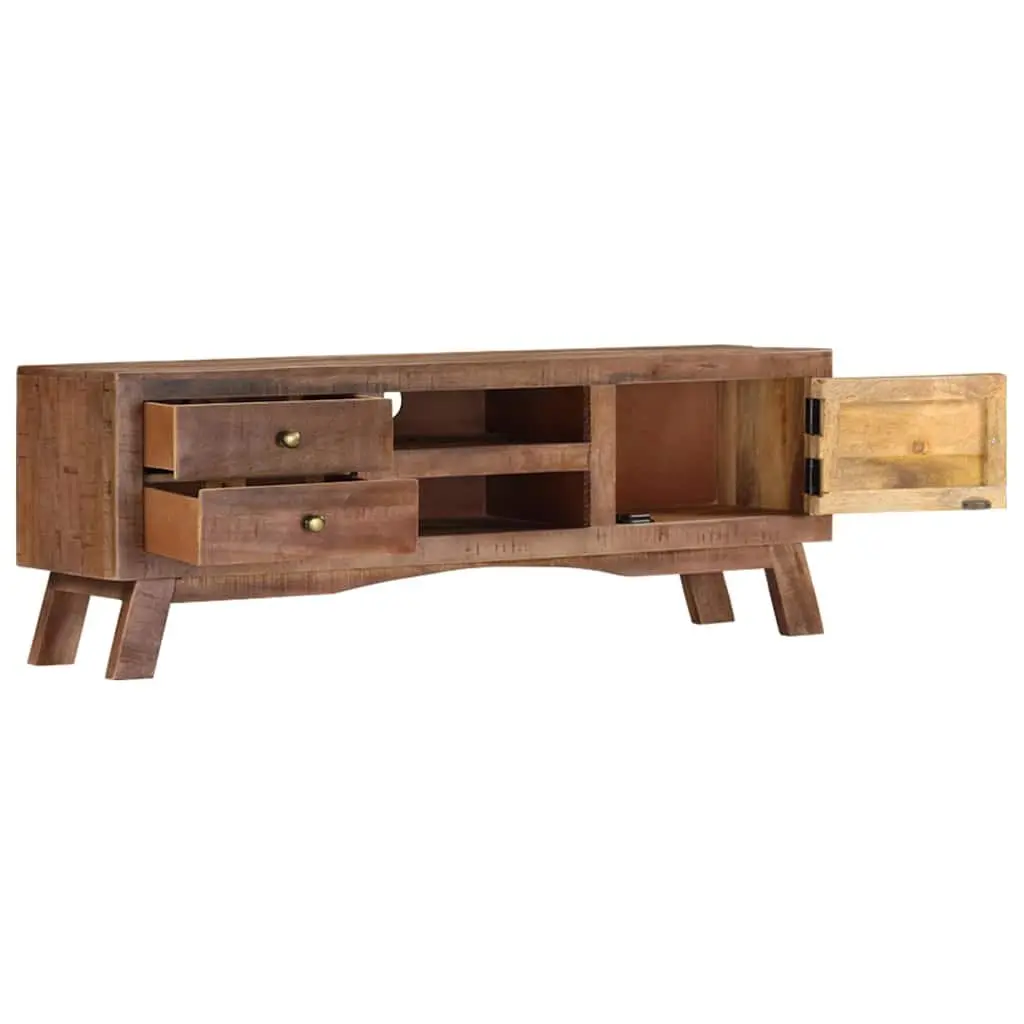 TV Cabinet 110x30x40 cm with Drawers Shelves Storage Unit Living Room Furniture