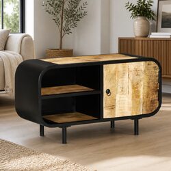 Brown Wooden TV Cabinet for Cozy Living Spaces