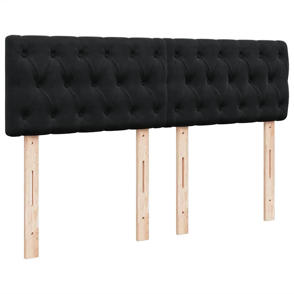 Box Spring Bed Velvet Grey with Pocket Mattress LED Lights