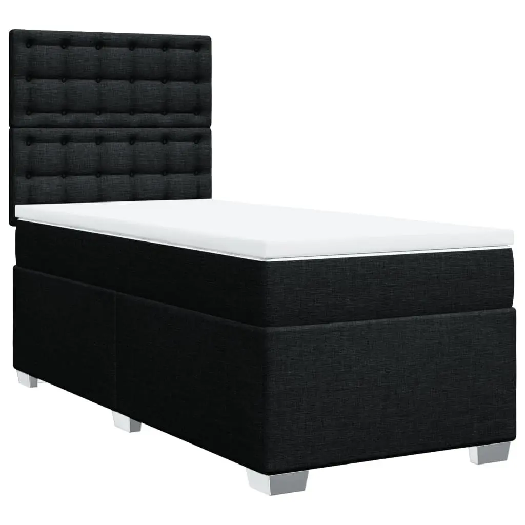 Box Spring Bed King Single Height-Adjustable Headboard Pocket Spring Mattress Polyester Fabric