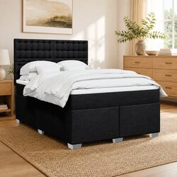 Double Box Spring Bed with Adjustable Pocket Spring Mattress
