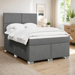 Queen Size Box Spring Bed with Pocket Spring Mattress