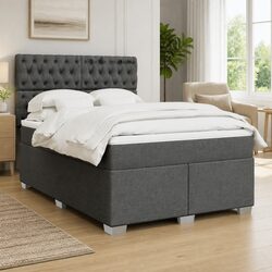 Queen Box Spring Bed with Adjustable Pocket Spring Mattress