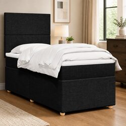 King Single Box Spring Bed with Pocket Mattress & Headboard