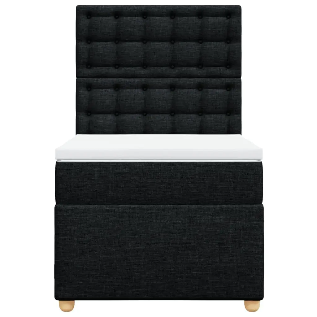 Box Spring Bed King Single Height-Adjustable Headboard Pocket Spring Mattress Polyester Fabric Upholstery