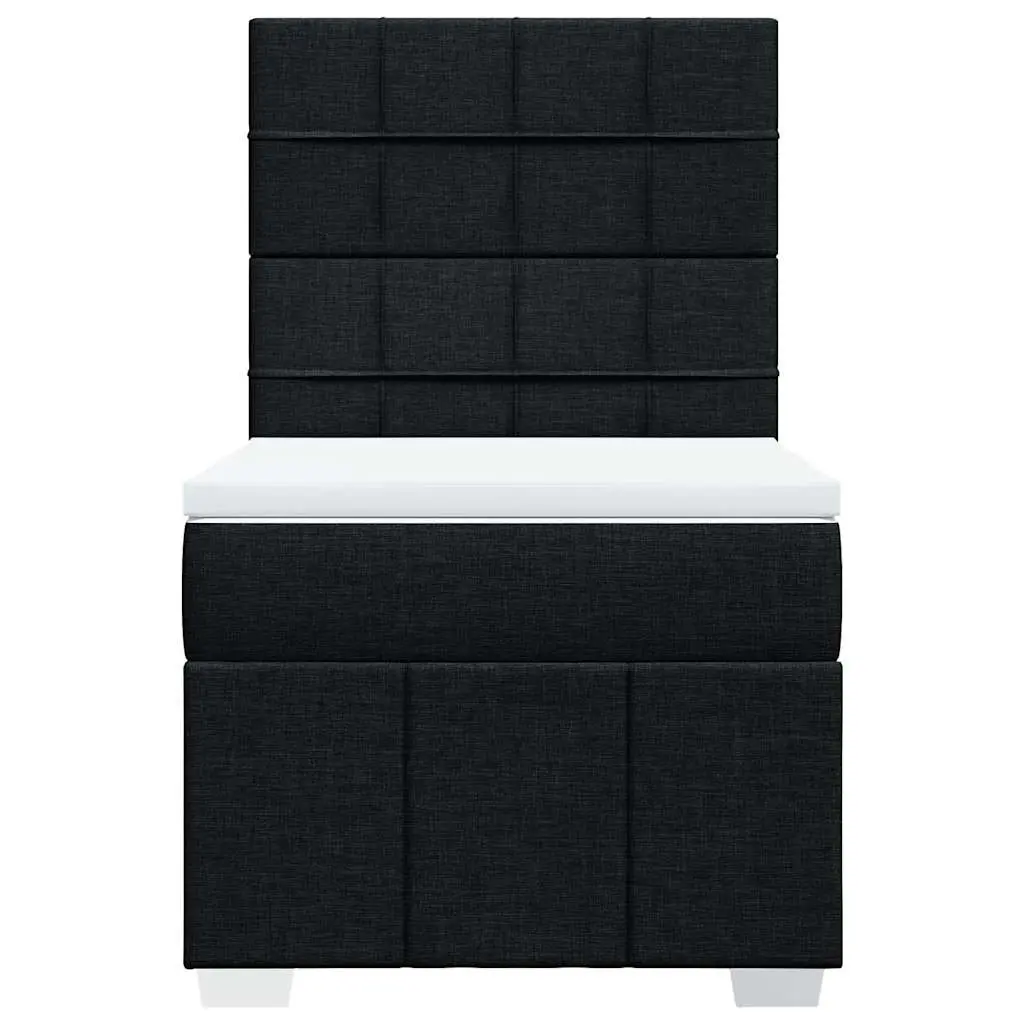 King Single Box Spring Bed with Pocket Mattress Height-Adjustable Headboard