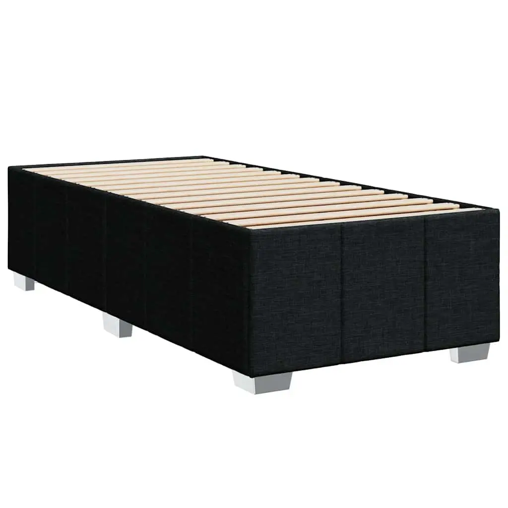 King Single Box Spring Bed Pocket Spring Mattress Height-Adjustable Headboard Polyester Fabric