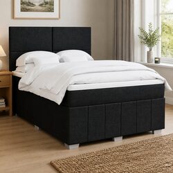 Comfort-Infused Queen Box Spring Bed with Adjustable Headboard
