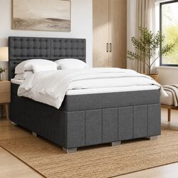 Queen Box Spring Bed with Adjustable Pocket Sprung Mattress