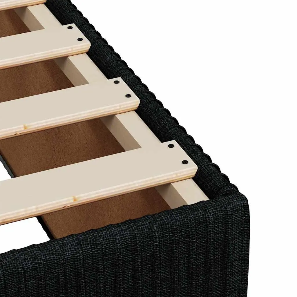Box Spring Bed King Single Black Fabric Adjustable Headboard Pocket Spring Mattress