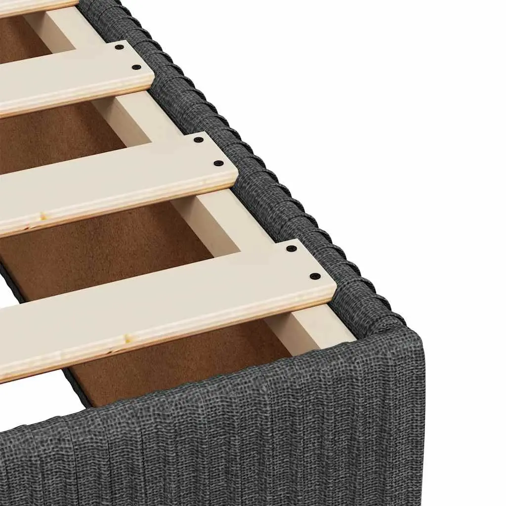 Queen Box Spring Bed Grey Height-Adjustable Headboard Pocket Spring Mattress