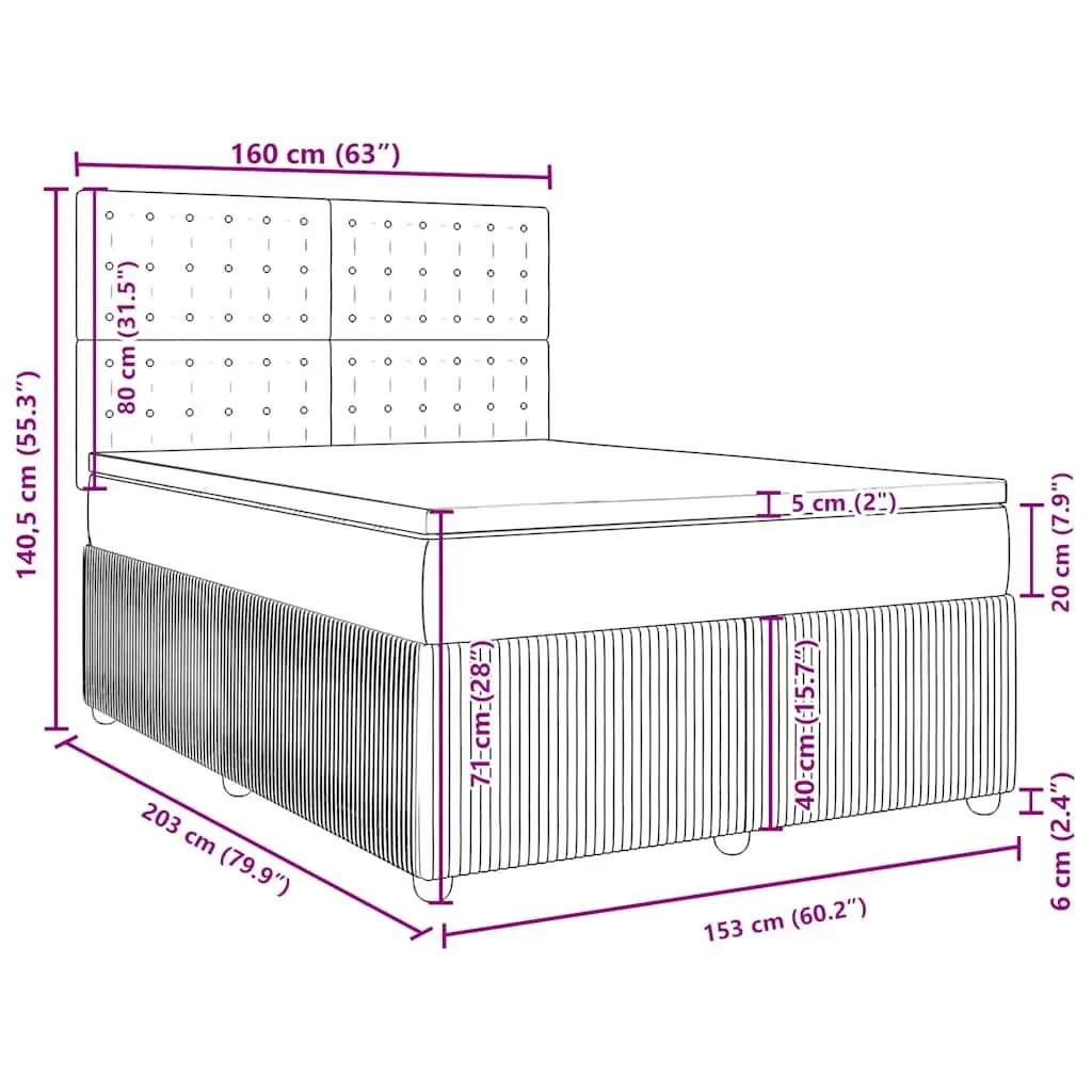 Queen Box Spring Bed Grey Fabric Adjustable Headboard Pocket Spring Mattress