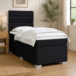 King Single Box Spring Bed with Adjustable Headboard