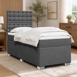 King Single Box Spring Bed with Pocket Sprung Mattress