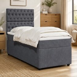 King Single Box Spring Bed with Pocket Spring Mattress