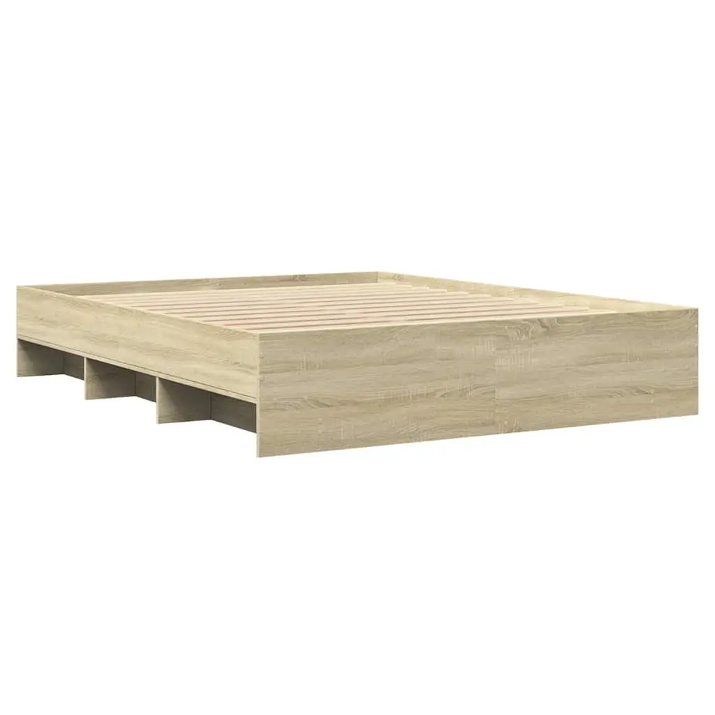 Sonoma Oak Bed Frame 150x200 cm with Storage