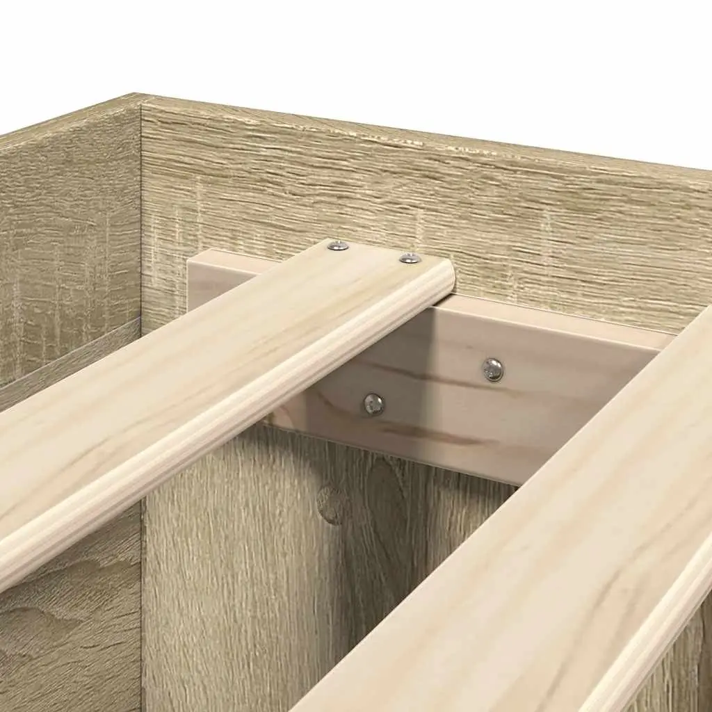Sonoma Oak Bed Frame 150x200 cm with Storage