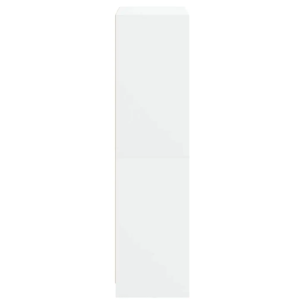 White Highboard Storage Cabinet with Shelves