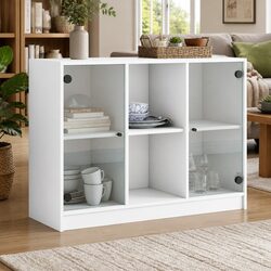 Charming White Sideboard for Storage 102x37x75.5 cm