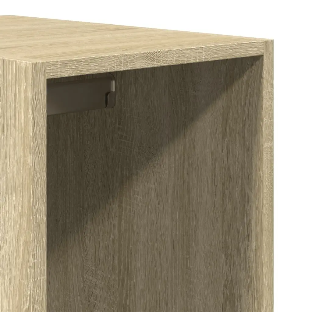 Wardrobe Cupboard Brown Compact Engineered Wood 30x50x200cm