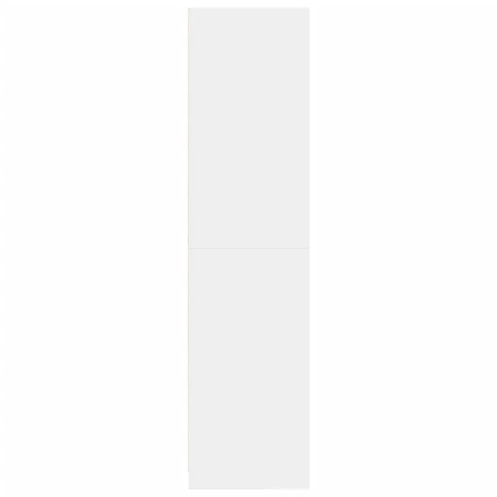 White Wardrobe Cupboard 50x50x200 cm for Organized Storage