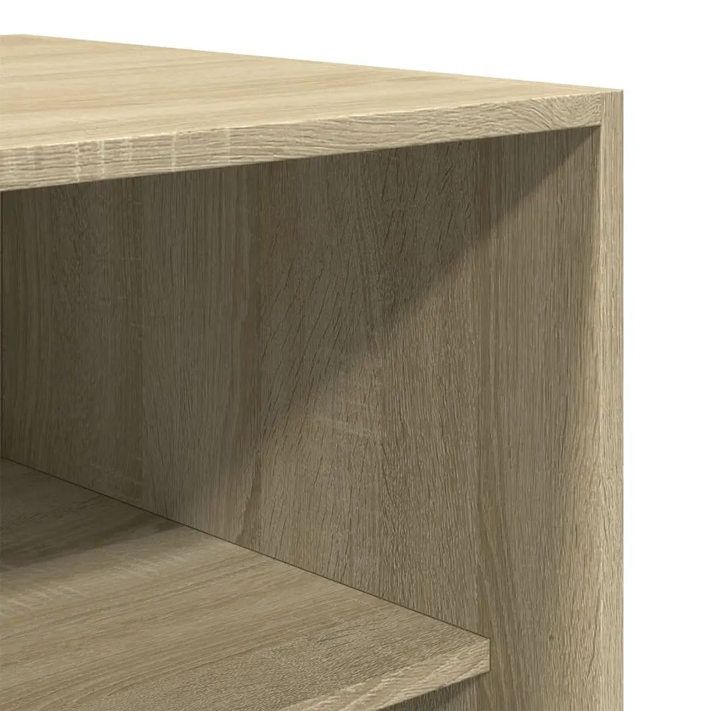 Wardrobe Cupboard Brown 100x50x200cm Engineered Wood 2 Compartments Storage Armoire
