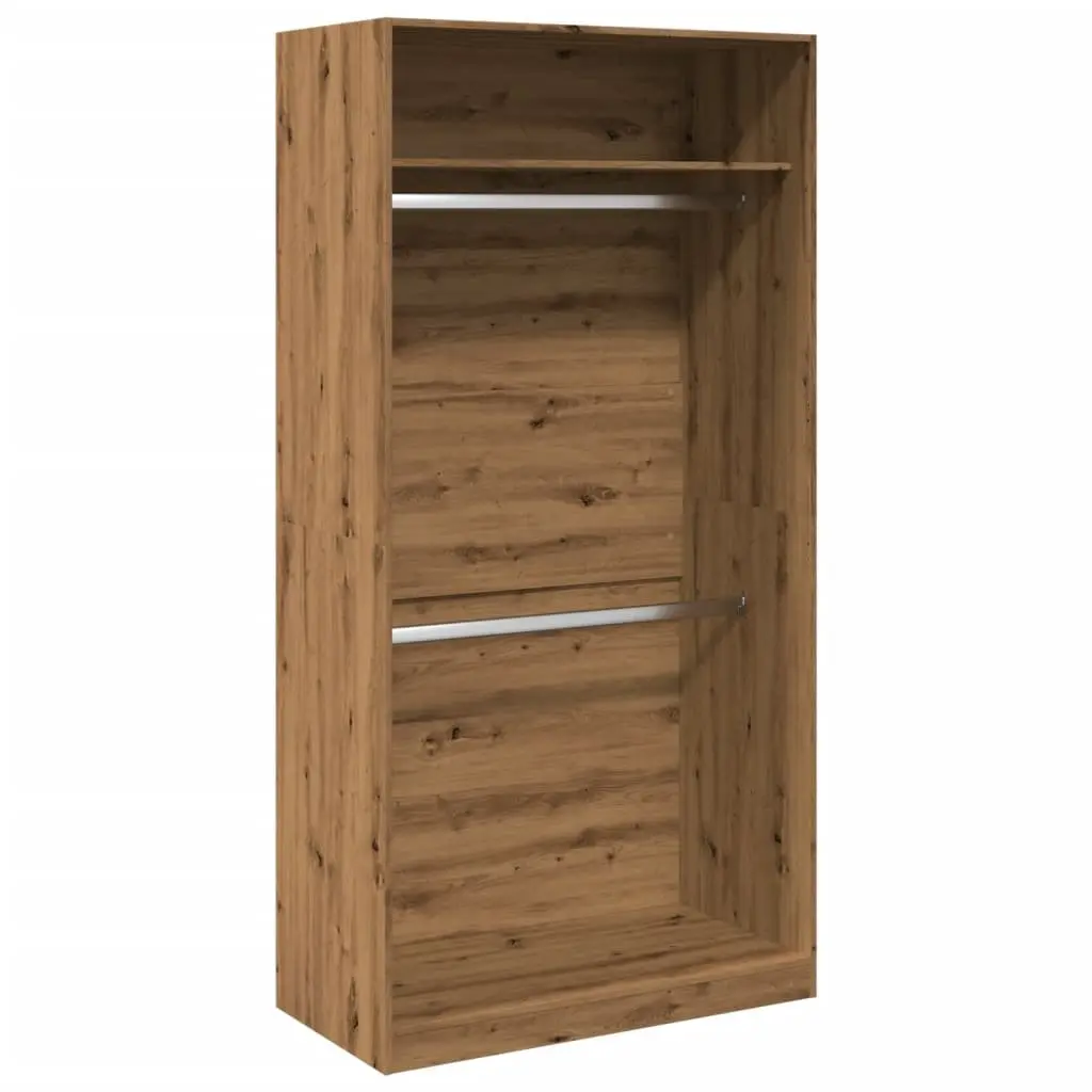Brown Wardrobe Cupboard 100x50x200cm
