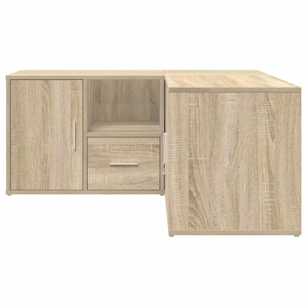 Corner Cabinet Engineered Wood Brown Storage Shelf Display Unit 160x40x45cm