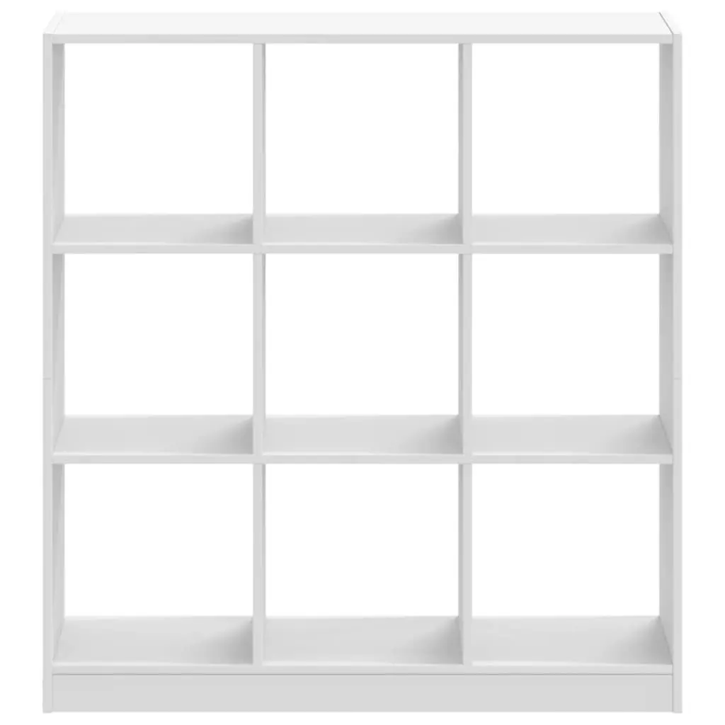 White Bookcase 102x32x108 cm for Storage