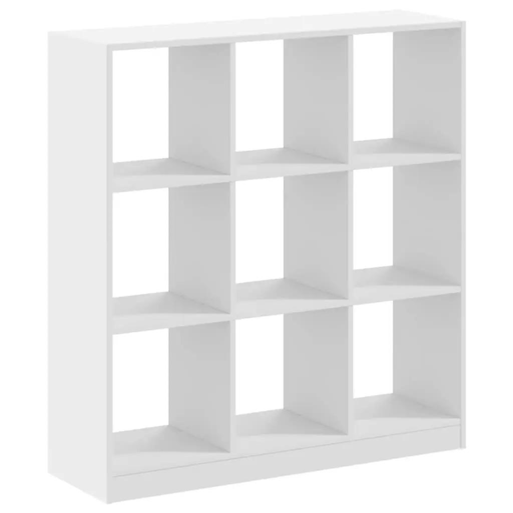 White Bookcase 102x32x108 cm for Storage