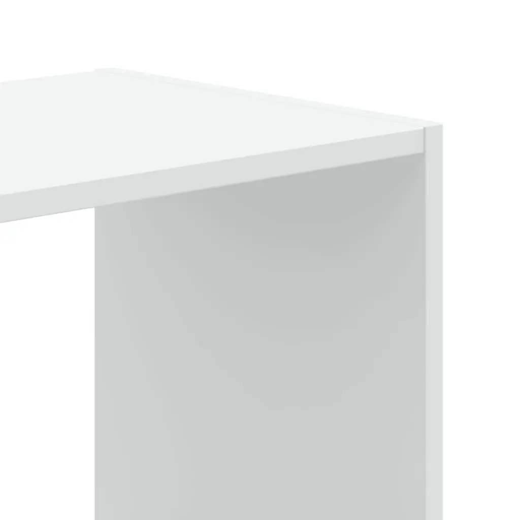 White Bookcase 102x32x108 cm for Storage