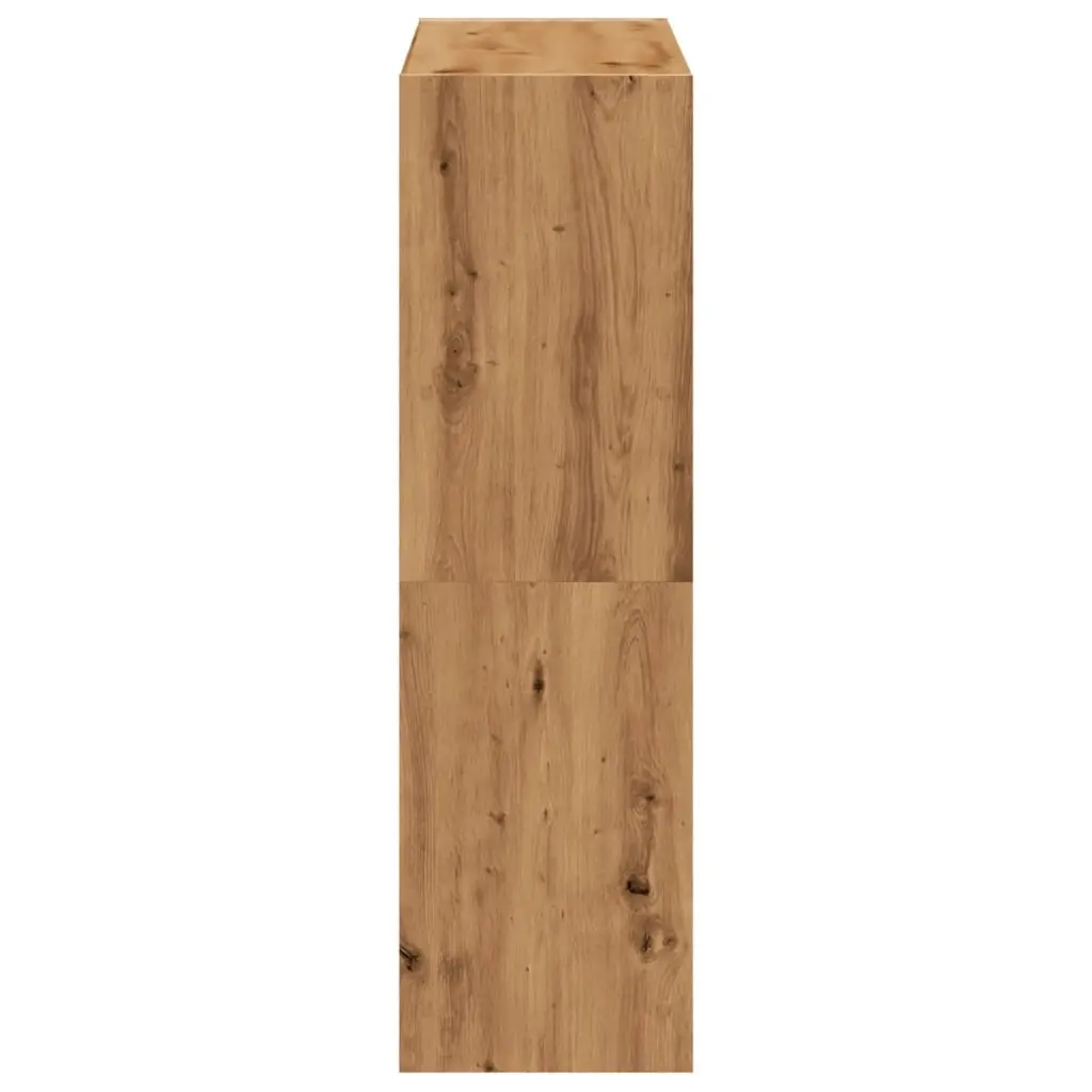 Brown Engineered Wood 9 Compartment Bookcase