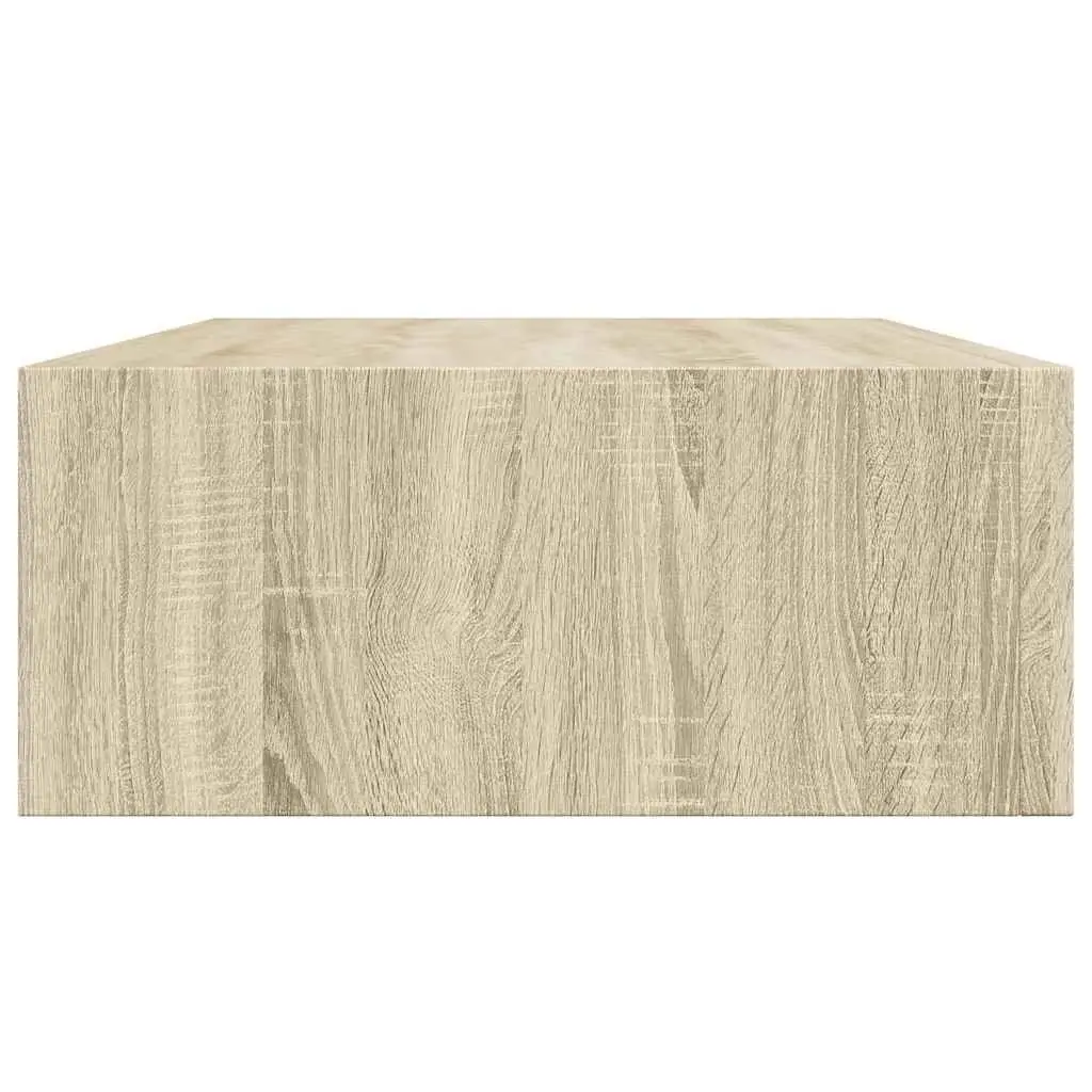 Wall-mounted Drawer Shelf Modern Floating 40x23.5x10cm MDF Metal
