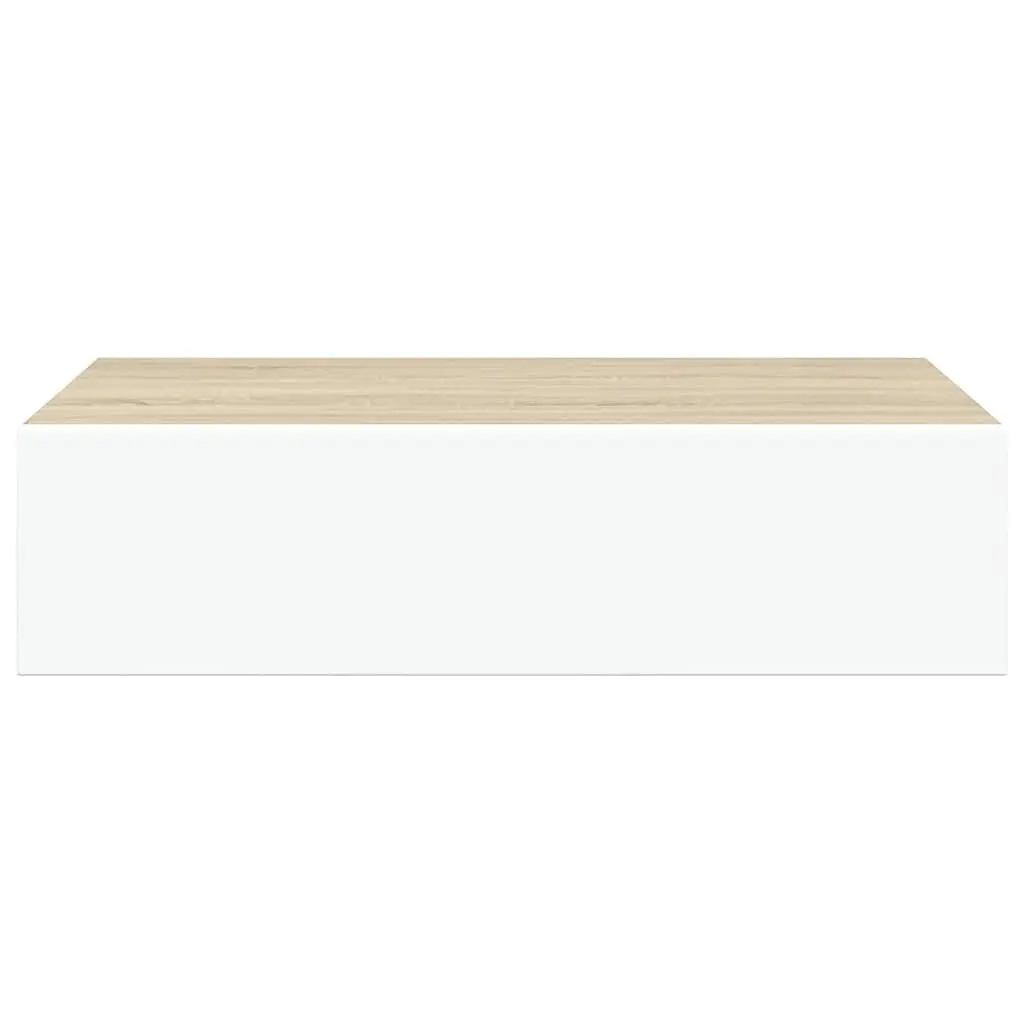 Wall-mounted Drawer Shelf Floating Storage 40 x 23.5 x 10 cm MDF Brown